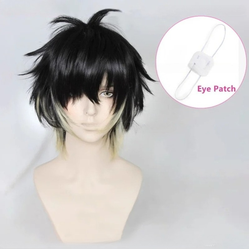 Eye Mask Heated - Anime Towa syntetyczne męskie krótkie czarne