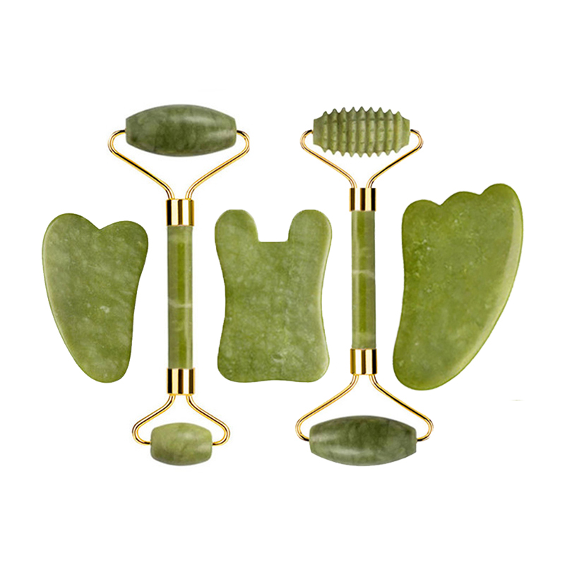 Jade Roller Stone - Naturalny jadeitowy wałek do masażu Gua