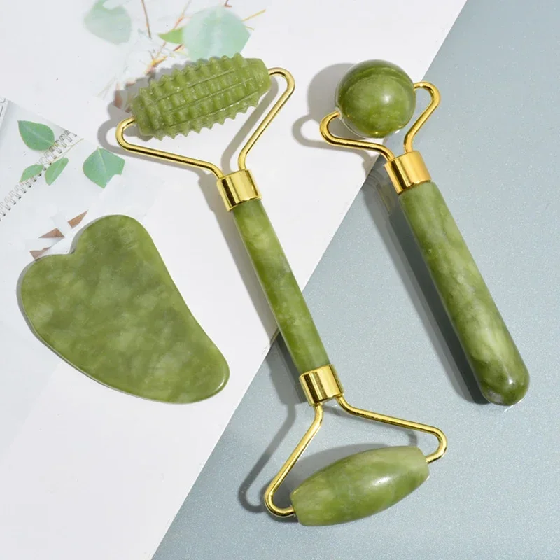 Jade Roller Stone - Naturalny jadeitowy roller do twarzy Gua