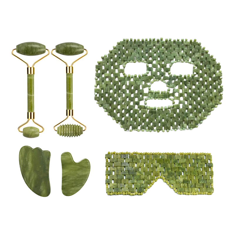 Jade Roller Stone - Naturalna jadeitowa maska do twarzy Xiuyan