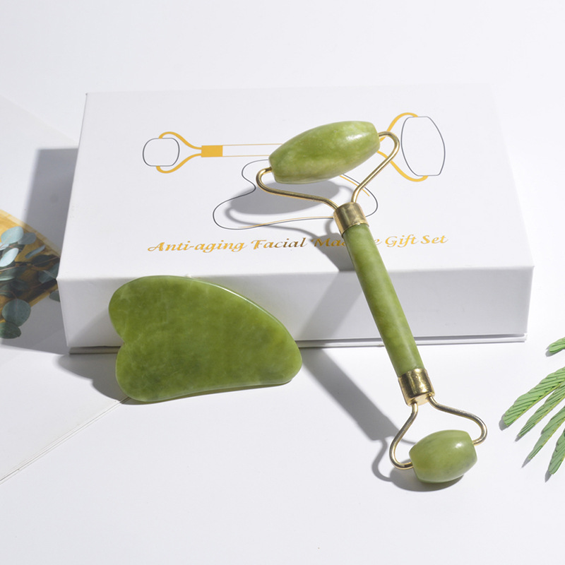 Jade Roller Stone - Naturalny Jadeitowy Roller do Twarzy Gua
