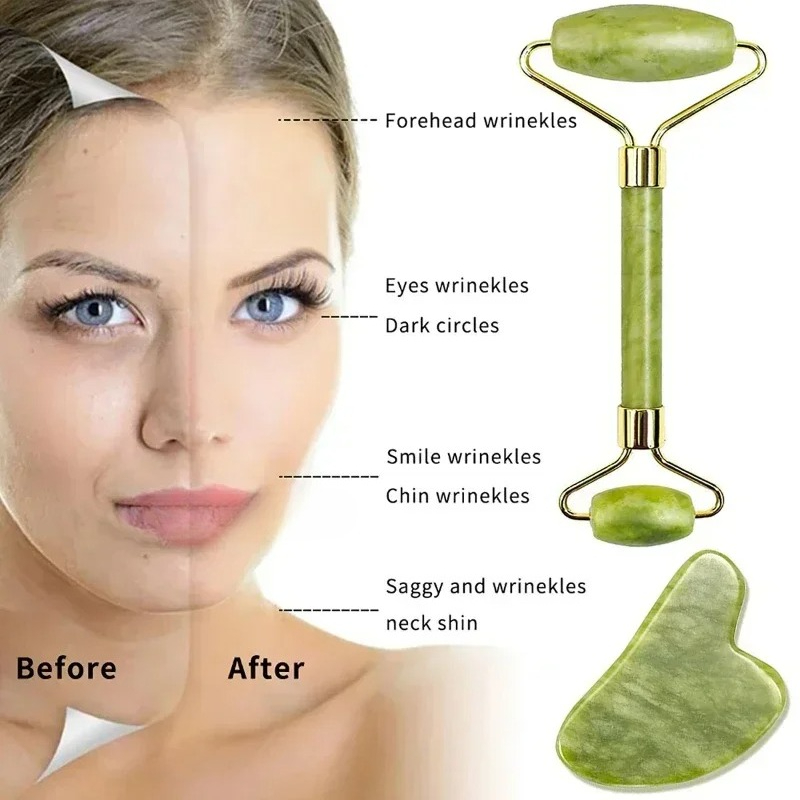 Naturalny jadeitowy roller do  – Jade Roller Stone recenzja i cena