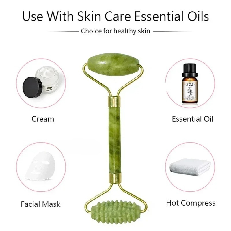 Naturalny jadeitowy roller do  – Jade Roller Stone recenzja i cena