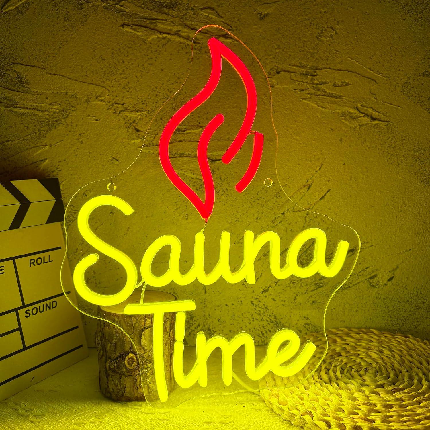 Neonowy Znak Sauna Time, Ściem – Spa Wellness Gym recenzja i cena