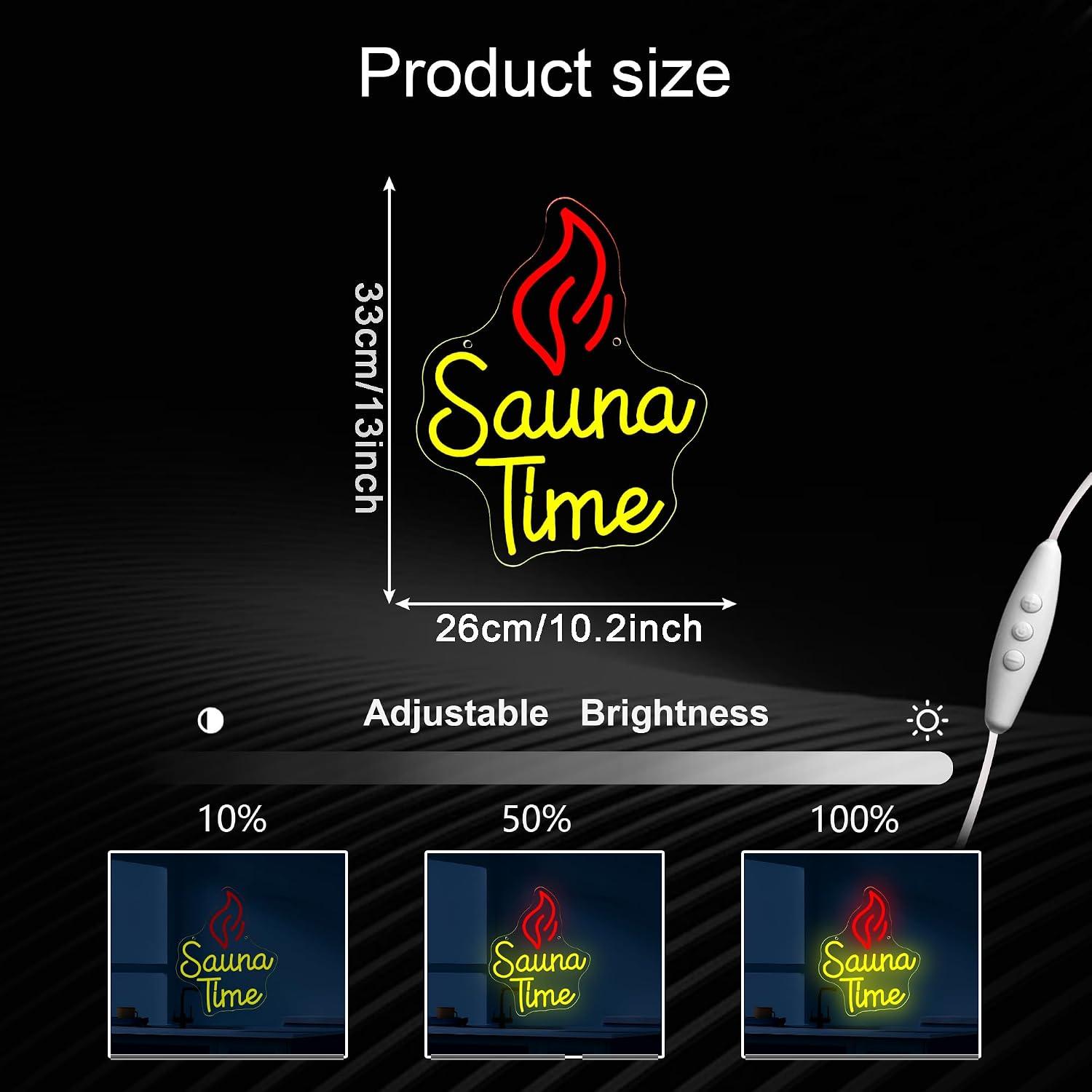 Neonowy Znak Sauna Time, Ściem – Spa Wellness Gym recenzja i cena