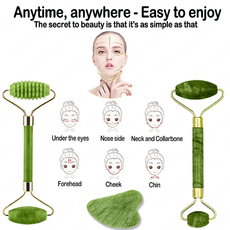Naturalny Jadeitowy Roller do  – Jade Roller Stone recenzja i cena